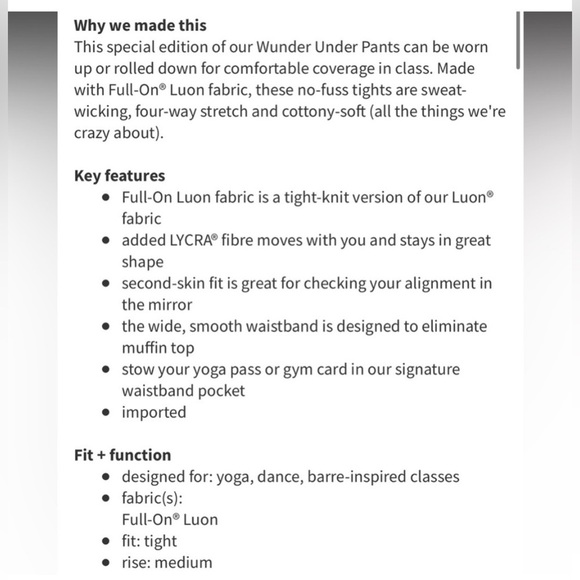 Lululemon SE Wunder Under DANCE Crop I ace spot dottie dash special edition SZ.8 - Picture 14 of 14